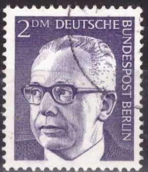 BERLIN 1970 Federal President Gustav Heinemann UNH CV R44 SG B372