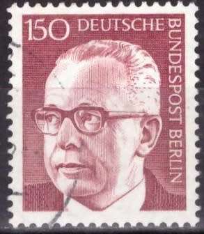 BERLIN 1970 Federal President Gustav Heinemann UNH CV R44 SG B368