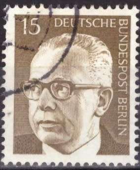 BERLIN 1970 Federal President Gustav Heinemann UNH CV R10 SG B353