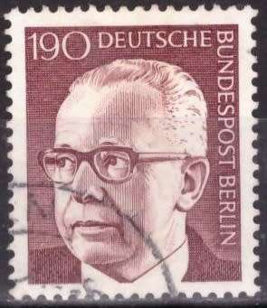 BERLIN 1970 Federal President Gustav Heinemann UNH CV R66 SG B371