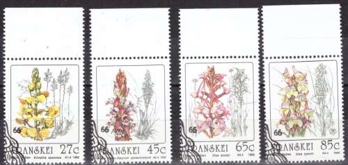 TRANSKEI 1992 Orchids CTO SET