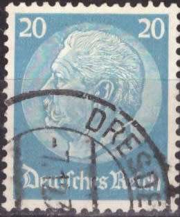 GERMAN REICH 1933 Paul von Hindenburg ULH CV R13.20 SG 502B