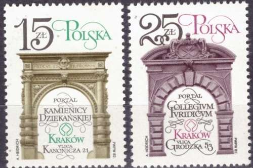 POLAND 1982 Kraków Monuments UMM CV R36.10 M 2841/2