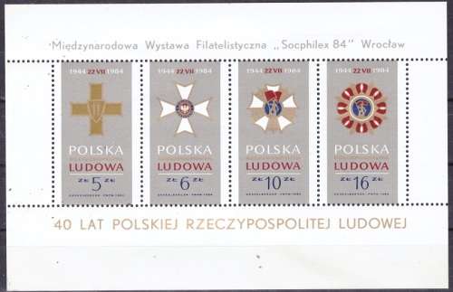 POLAND 1984 The 40th Anniversary of the People`s Republic of Poland UMM CV R142.50 M 95