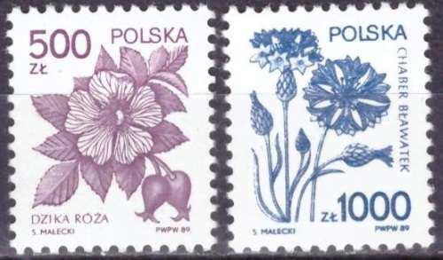 POLAND 1989 Therapeutic Plants UMM CV R41.80 M 3245/6