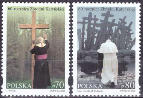 POLAND 2000 The 60th Anniversary of Assassination of Polish Officers UMM CV R20.90 M 3868/9