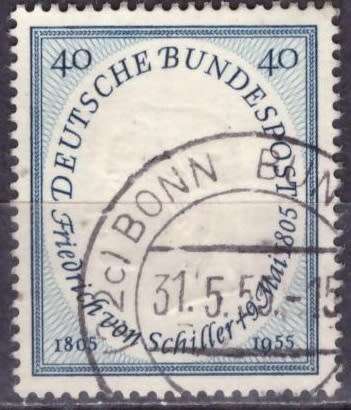 GERMANY 1955 Friedrich von Schiller ULH  CV R172.20 SG 1136
