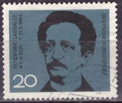 GERMANY 1964 The 100th Anniversary of the Death of Ferdinand Lasalle ULH CV R10.50 SG 1348