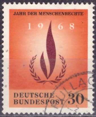 GERMANY 1968 International Year for Human Rights ULH CV R10.50 SG 1477