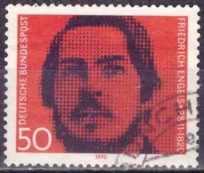 GERMANY 1970 The 150th Anniversary of the Birth of Fr. Engel ULH CV R27.30 SG 1566
