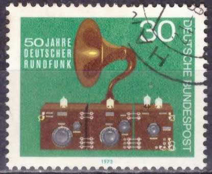 GERMANY 1973 The 50th Anniversary of German Broadcasting ULH CV R10.50 SG 1679