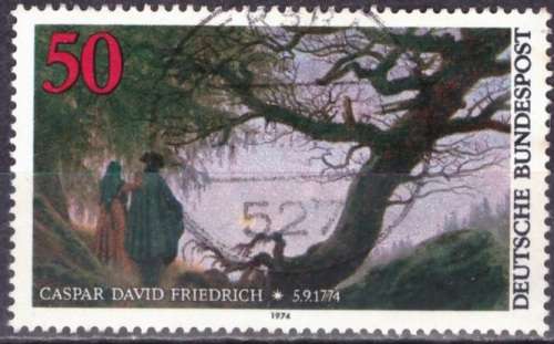 GERMANY 1974 The 200th Anniversary of the Death of Caspar David Friedrich, Pai ULH CV R10.50 SG 1711