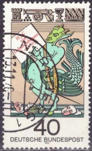 GERMANY 1976 The 300th Anniversary of the Death of H.J.C.Grimmelshausen, Write ULH CV R10.50 SG 1794