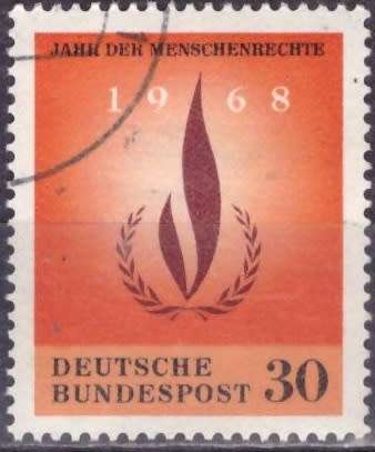 GERMANY 1968 International Year for Human Rights CTO CV R10.50 SG 1477