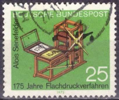 GERMANY 1972 The 175th Anniversary of the Lithographic Method ULH CV R10.50 SG 1617
