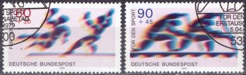 GERMANY 1979 Sports CTO CV R68.20 SG 1890/1