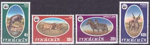 MALAWI 1978 Wildlife UMM SET CV R1024 SC 319-22