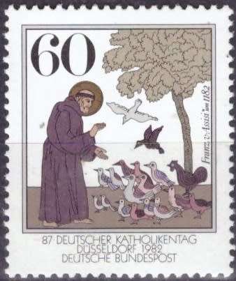 GERMANY 1982 The 800th Anniversary of the Birth of Holy Frans of Assisi UMM CV R31.50 SG2003