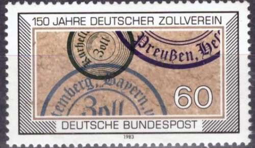 GERMANY 1983 The 150th Anniversary of the Customs Union UMM CV R57 SG 2045