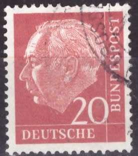 GERMANY 1954 Professor Dr. Th. Heuss ULH CV R8.40 SG 1111