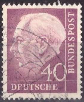 GERMANY 1954 Professor Dr. Th. Heuss ULH CV R10.50 SG 1114