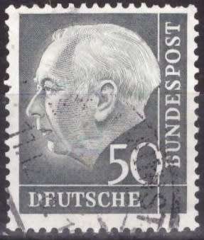 GERMANY 1954 Professor Dr. Th. Heuss ULH CV R15.75 SG 1115