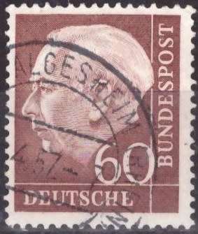 GERMANY 1954 Professor Dr. Th. Heuss ULH CV R21 SG 1116