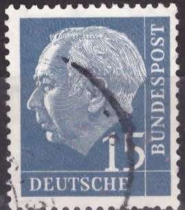 GERMANY 1954 Professor Dr. Th. Heuss ULH CV R15.75 SG 1110