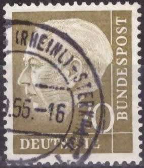 GERMANY 1954 Professor Dr. Th. Heuss ULH CV R68.25 SG 1117