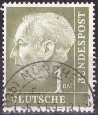GERMANY 1954 Professor Dr. Th. Heuss ULH CV R10.50 SG 1120