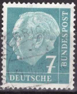 GERMANY 1954 Professor Dr. Th. Heuss ULH CV R10.50 SG 1107