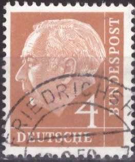 GERMANY 1954 Professor Dr. Th. Heuss ULH CV R8.40 SG 1104
