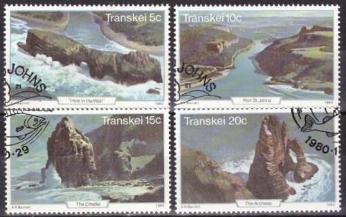 TRANSKEI 1980 Tourist Attractions - Coastal Landscapes CTO SACC 79-82