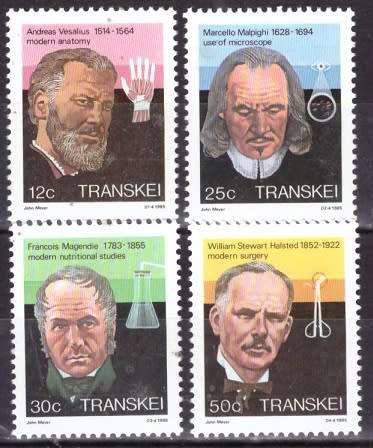 TRANSKEI 1985 Famous People of Medicine UMM SACC 177-180
