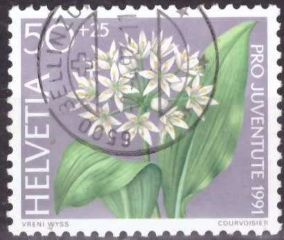 SWITZERLAND 1991 Pro Juventute - Flowers ULH CV R21 SG J316
