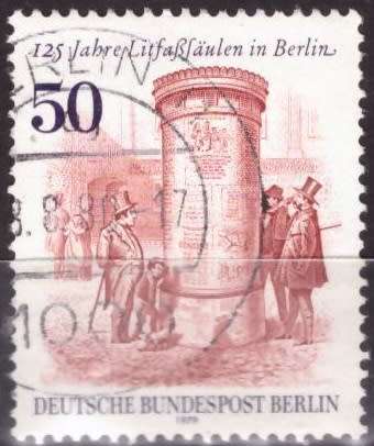 BERLIN 1979 Advertising Pillar ULH CV R28.60 SG B586