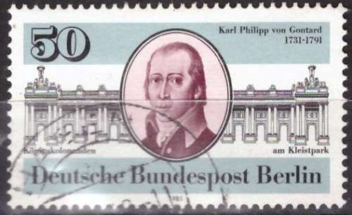 BERLIN 1981 The 250th Anniversary of the Birth of Karl Philipp von Gontard ULH CV R21 SG B611