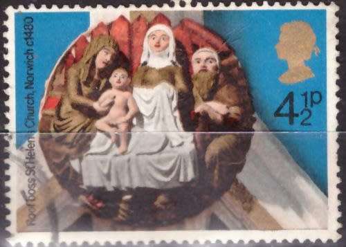 GB 1974 Christmas Stamps ULH CV R2.20 SG 966