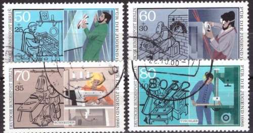 BERLIN 1986 Youth Welfare - Trades UNH CV R231. SG B716-19