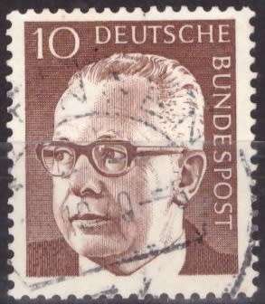 GERMANY 1970 Gustav Heinemann ULH CV R8.80 SG 1536