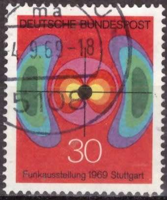 GERMANY 1969 Radio and Television Exhibition ULH CV R10.50 SG 1498