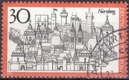 GERMANY 1971 The Town Nuremberg ULH CV R10.50 SG 1587