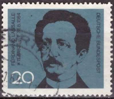 GERMANY 1964 The 100th Anniversary of the Death of Ferdinand Lasalle ULH CV R10.50 SG 1348