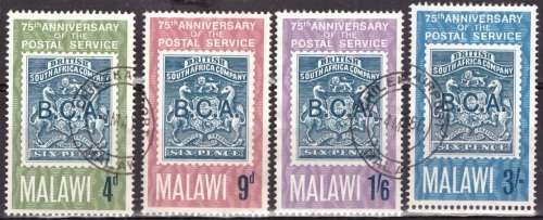 MALAWI 1966 The 75th Anniversary of Postal Services UNH CV R21 SG 263-66