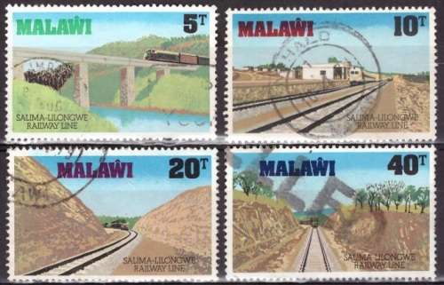 MALAWI 1979 Opening of Salima-Lilongwe Railway Line UNH CV R65.10 SG 597-600