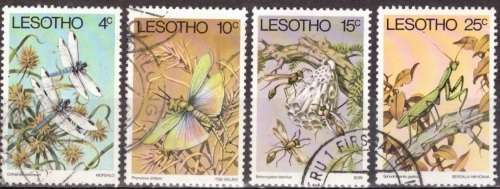 LESOTHO 1978 Insects UNH CV R34.60 SG 363-66