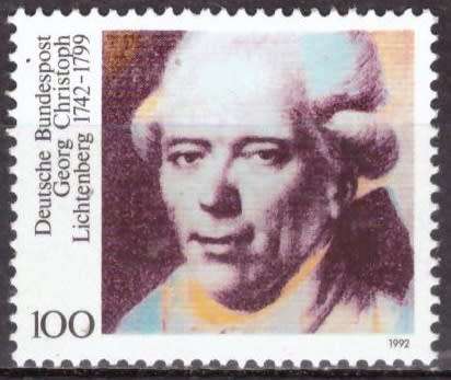 GERMANY 1992 The 250th Anniversary of the Birth of Georg Christoph Lichtenberg MM CV R52.50 SG 2464