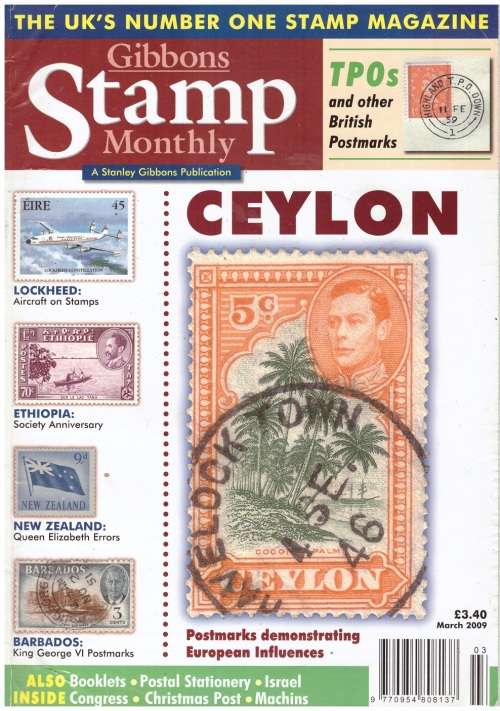 GIBBONS STAMP MONTHLY MARCH 2009