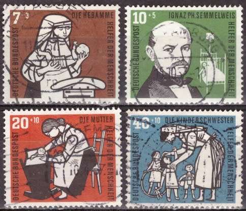 GERMANY 1956 Helpers of Humanity ULH CV R483 SG 1169-72