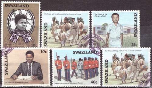 SWAZILAND 1986 Coronation of King Mswati III UNH CV R238 SG 505-10 DISCOUNTED